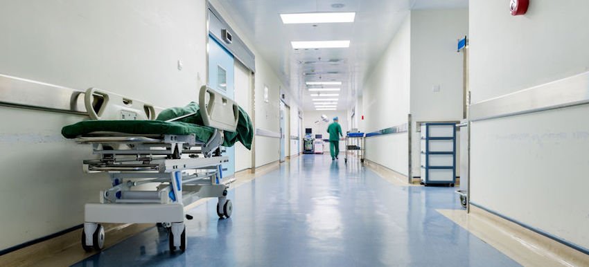 Hospital facility corridor